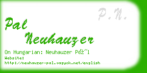 pal neuhauzer business card